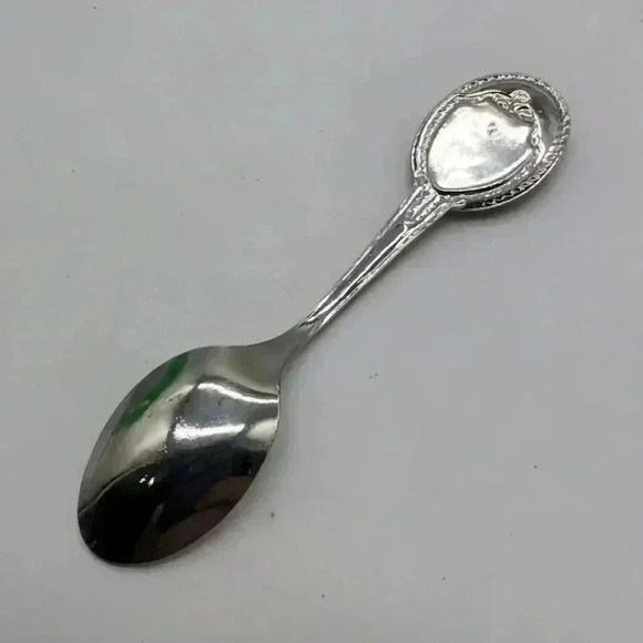 Vintage Oklahoma Sooner State Souvenir Engraved spoon Kitschy cool - Picture 4 of 5